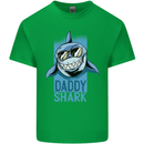 Daddy Shark Funny Father's Day Mens Cotton T-Shirt Tee Top Irish Green