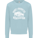 Daddy & Daughter Best Friends Father's Day Kids Sweatshirt Jumper Light Blue
