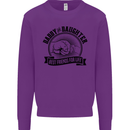 Daddy & Daughter Best Friends Father's Day Kids Sweatshirt Jumper Purple