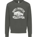 Daddy & Daughter Best Friends Father's Day Kids Sweatshirt Jumper Storm Grey