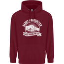 Daddy & Daughter Best Friends Father's Day Mens 80% Cotton Hoodie Maroon