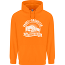 Daddy & Daughter Best Friends Father's Day Mens 80% Cotton Hoodie Orange