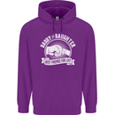 Daddy & Daughter Best Friends Father's Day Mens 80% Cotton Hoodie Purple