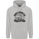 Daddy & Daughter Best Friends Father's Day Mens 80% Cotton Hoodie Sports Grey
