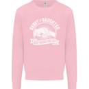 Daddy & Daughter Best Friends Father's Day Mens Sweatshirt Jumper Light Pink