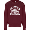 Daddy & Daughter Best Friends Father's Day Mens Sweatshirt Jumper Maroon