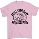 Daddy & Daughter Best Friends Father's Day Mens T-Shirt Cotton Gildan Light Pink