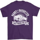 Daddy & Daughter Best Friends Father's Day Mens T-Shirt Cotton Gildan Purple