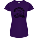 Daddy & Daughter Best Friends Father's Day Womens Petite Cut T-Shirt Purple