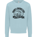 Daddy & Daughters Best Friends Father's Day Kids Sweatshirt Jumper Light Blue