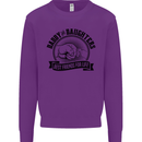 Daddy & Daughters Best Friends Father's Day Kids Sweatshirt Jumper Purple