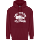 Daddy & Daughters Best Friends Father's Day Mens 80% Cotton Hoodie Maroon