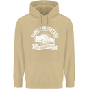 Daddy & Daughters Best Friends Father's Day Mens 80% Cotton Hoodie Sand