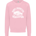 Daddy & Daughters Best Friends Father's Day Mens Sweatshirt Jumper Light Pink
