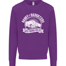 Daddy & Daughters Best Friends Father's Day Mens Sweatshirt Jumper Purple