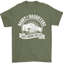 Daddy & Daughters Best Friends Father's Day Mens T-Shirt Cotton Gildan Military Green