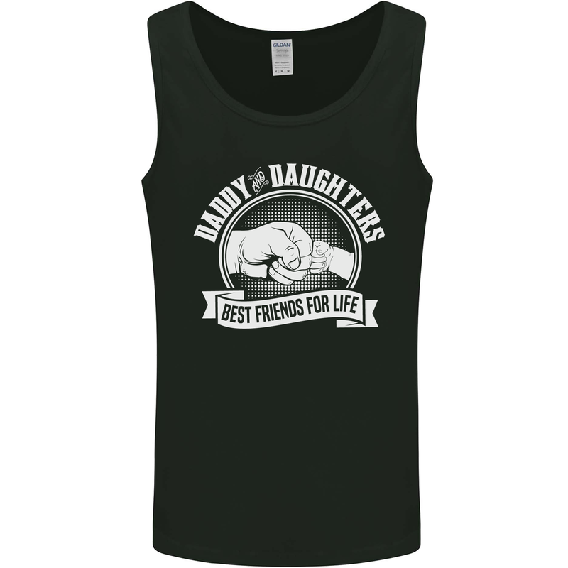 Daddy & Daughters Best Friends Father's Day Mens Vest Tank Top Black