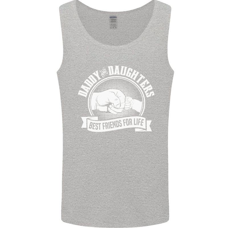 Daddy & Daughters Best Friends Father's Day Mens Vest Tank Top Sports Grey
