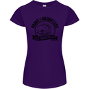 Daddy & Daughters Best Friends Father's Day Womens Petite Cut T-Shirt Purple