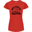 Daddy & Daughters Best Friends Father's Day Womens Petite Cut T-Shirt Red