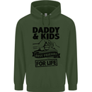Daddy & Kids Best Friends Father's Day Childrens Kids Hoodie Forest Green