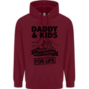 Daddy & Kids Best Friends Father's Day Childrens Kids Hoodie Maroon