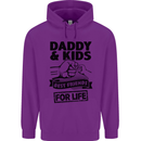 Daddy & Kids Best Friends Father's Day Childrens Kids Hoodie Purple