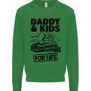 Daddy & Kids Best Friends Father's Day Kids Sweatshirt Jumper Irish Green