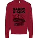 Daddy & Kids Best Friends Father's Day Kids Sweatshirt Jumper Red