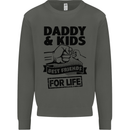 Daddy & Kids Best Friends Father's Day Kids Sweatshirt Jumper Storm Grey