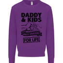 Daddy & Kids Best Friends Father's Day Mens Sweatshirt Jumper Purple
