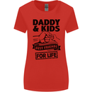 Daddy & Kids Best Friends Father's Day Womens Wider Cut T-Shirt Red