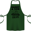 Daddy & Son Best Friends Father's Day Cotton Apron 100% Organic Forest Green