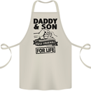 Daddy & Son Best Friends Father's Day Cotton Apron 100% Organic Natural