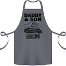 Daddy & Son Best Friends Father's Day Cotton Apron 100% Organic Steel