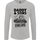 Daddy & Sons Best Friends Father's Day Mens Long Sleeve T-Shirt Sports Grey