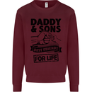 Daddy & Sons Best Friends Father's Day Mens Sweatshirt Jumper Maroon