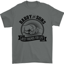 Daddy & Sons Best Friends Father's Day Mens T-Shirt Cotton Gildan Charcoal