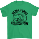 Daddy & Sons Best Friends Father's Day Mens T-Shirt Cotton Gildan Irish Green