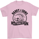 Daddy & Sons Best Friends Father's Day Mens T-Shirt Cotton Gildan Light Pink