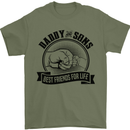 Daddy & Sons Best Friends Father's Day Mens T-Shirt Cotton Gildan Military Green