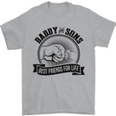 Daddy & Sons Best Friends Father's Day Mens T-Shirt Cotton Gildan Sports Grey