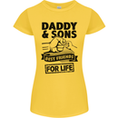 Daddy & Sons Best Friends Father's Day Womens Petite Cut T-Shirt Yellow