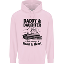 Daddy and Daughter Funny Father's Day Childrens Kids Hoodie Light Pink