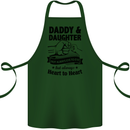 Daddy and Daughter Funny Father's Day Cotton Apron 100% Organic Forest Green