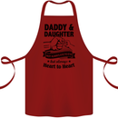 Daddy and Daughter Funny Father's Day Cotton Apron 100% Organic Maroon