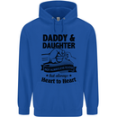 Daddy and Daughter Funny Father's Day Mens 80% Cotton Hoodie Royal Blue