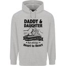 Daddy and Daughter Funny Father's Day Mens 80% Cotton Hoodie Sports Grey