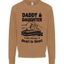 Daddy and Daughter Funny Father's Day Mens Sweatshirt Jumper Caramel Latte