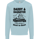 Daddy and Daughter Funny Father's Day Mens Sweatshirt Jumper Light Blue